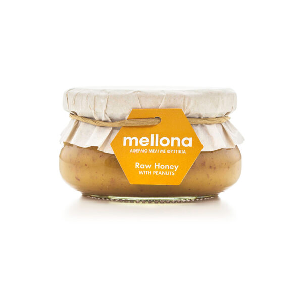 Mellona Raw Honey with Peanuts 250g