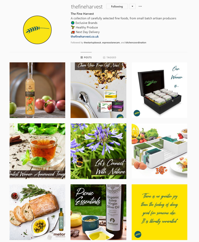 Follow The Fine Harvest on Instagram