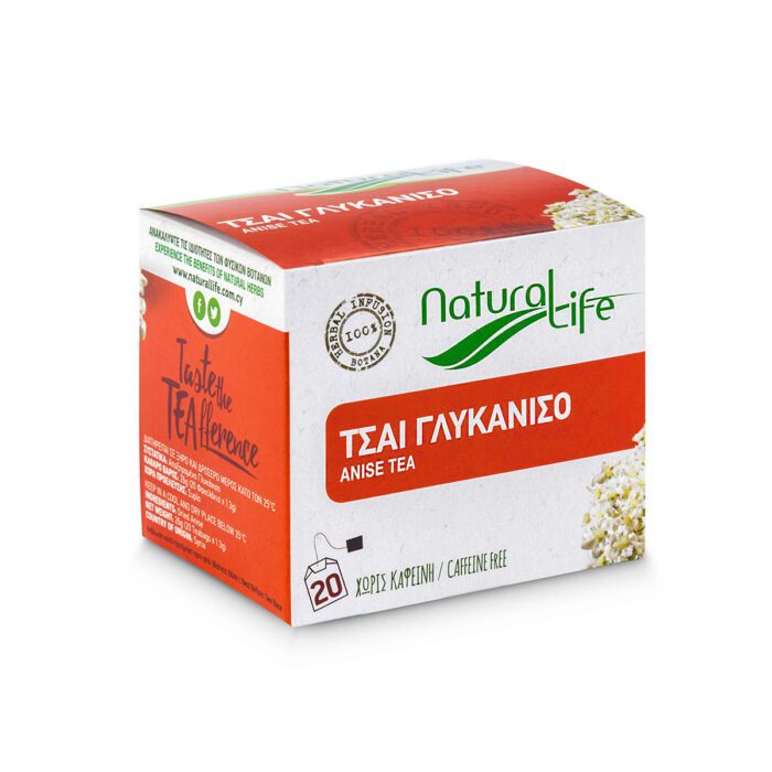 Natural Life Anise Herbal Tea Infusion x 20 Tea Bags Side