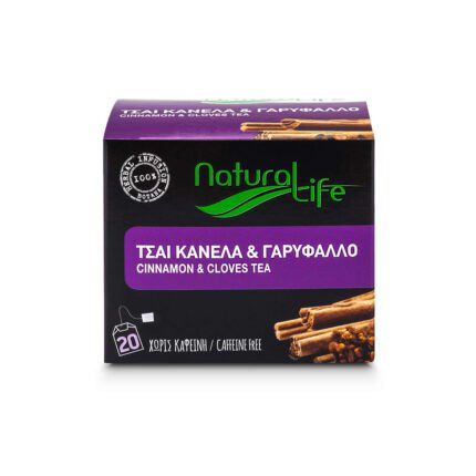 Natural Life Cinnamon & Clove Herbal Tea Infusion x 20 Tea Bags Front