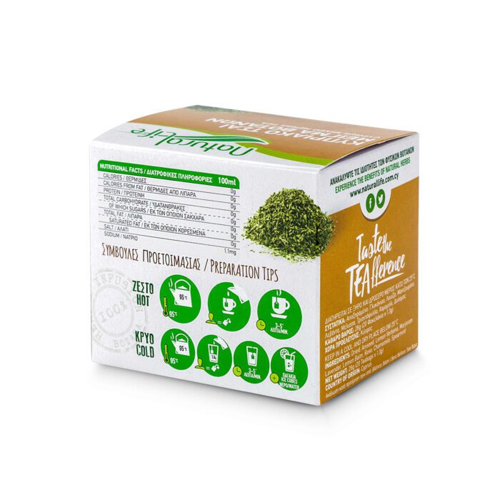 Natural Life Mixed Herb Tea Infusion x 20 Tea Bags Back