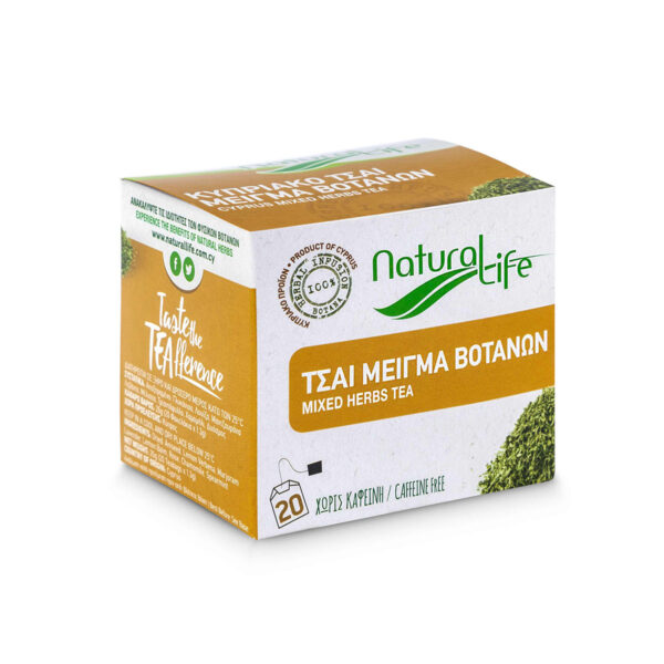 Natural Life Mixed Herb Tea Infusion x 20 Tea Bags Side