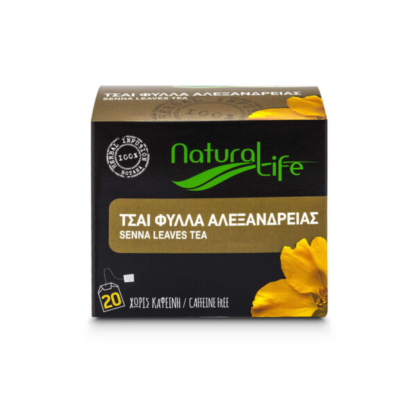 Natural Life Senna Leaves Herbal Tea Infusion x 20 Tea Bags Front