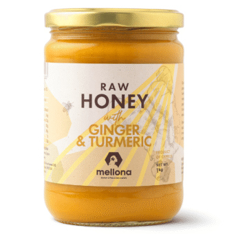 Mellona Raw Honey with Turmeric & Ginger 1kg Shadow