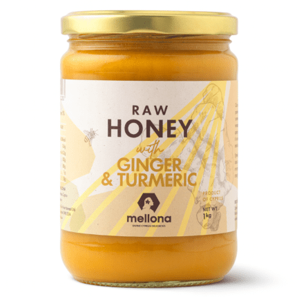 Mellona Raw Honey with Turmeric & Ginger 1kg Shadow