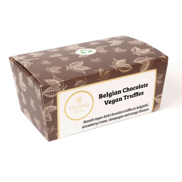 Chrissy & Co. Vegan Dark Belgian Chocolate Truffles Gift Box