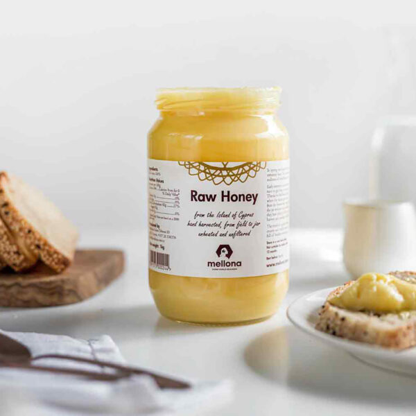 Mellona 100% Pure Natural Raw Honey 1kg Breakfast