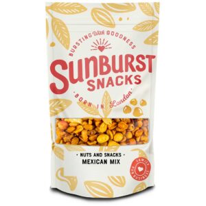 Sunburst Snacks Mexican Nut and Cracker Mix Snack 1kg Pouch