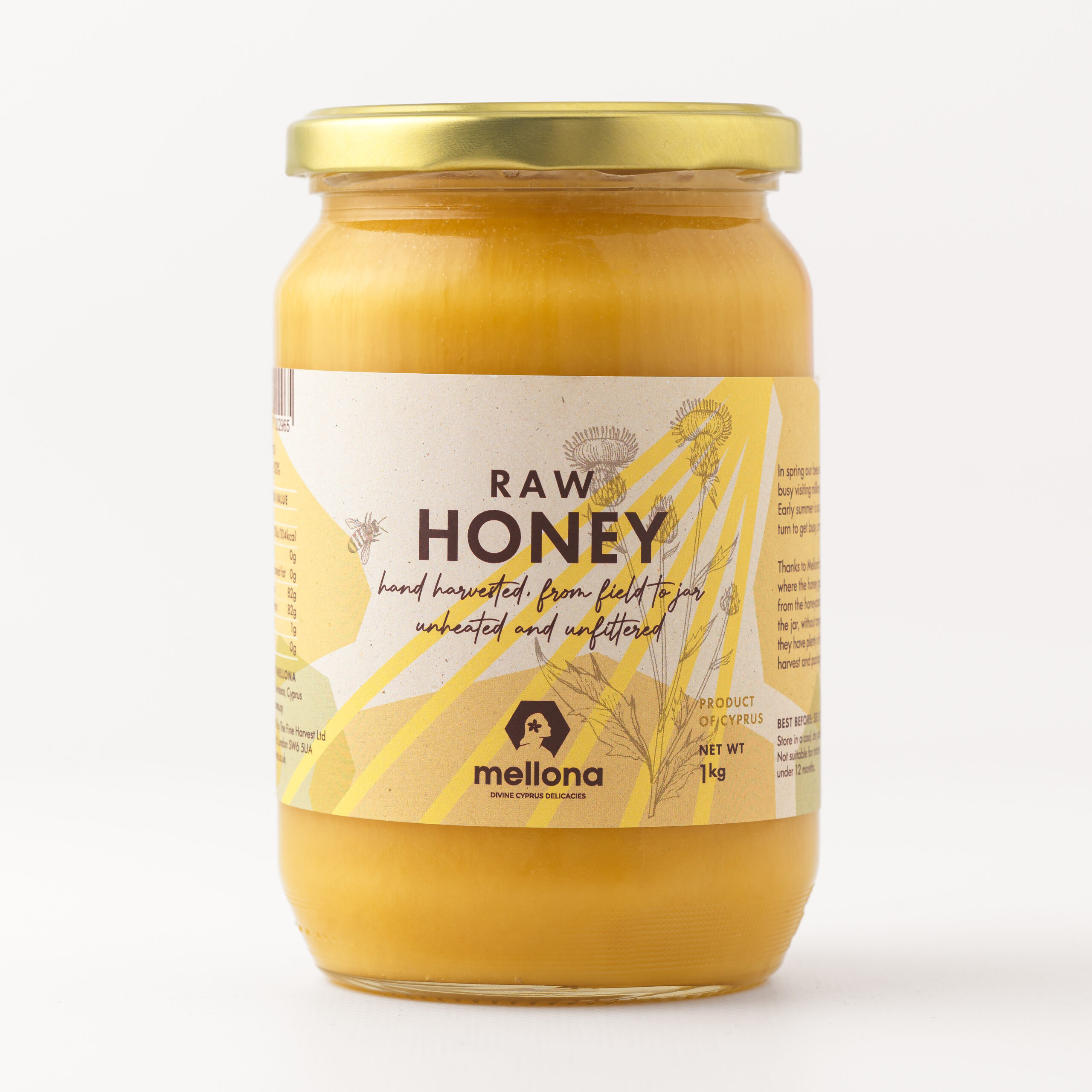 Mellona Raw Wildflower Honey 1KG