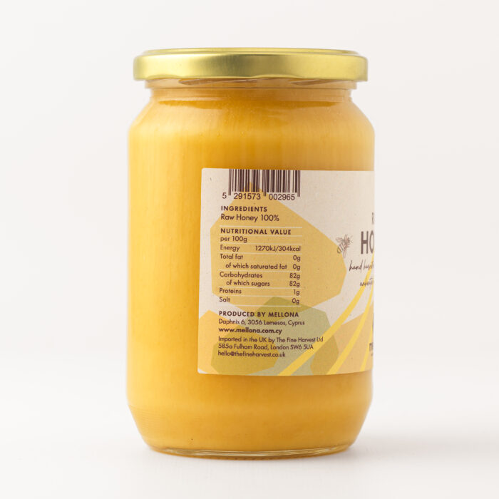 Mellona Raw Wildflower Honey 1KG Side 2