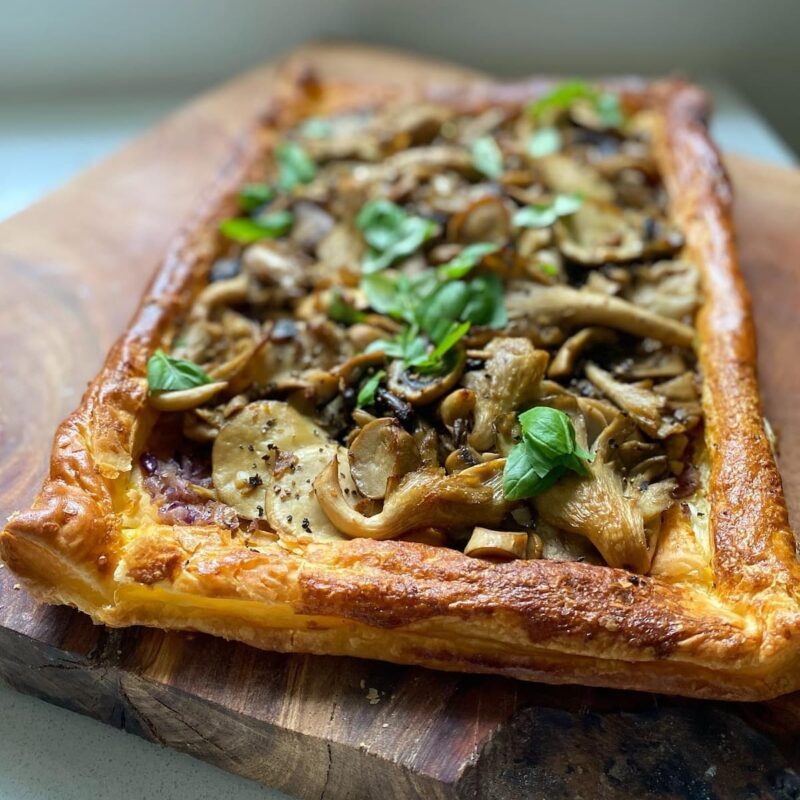 Mushroom Puff Pastry Tart Recipe Mushroom Puff Pastry Tart Recipe