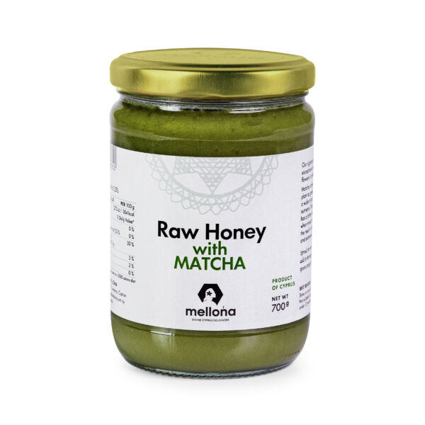 Mellona Raw Honey with Matcha Superfood 700g