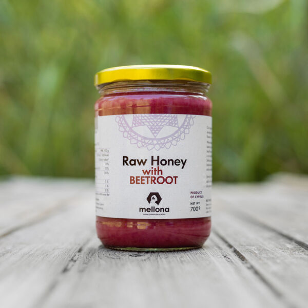Mellona Raw Honey with Beetroot Superfood 700g