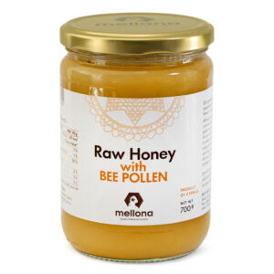 Mellona Raw Honey with Bee Pollen Superfood 700g