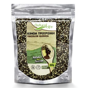 Natural Life Tricolour Quinoa 350g in resealable pouch