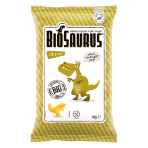 McLLOYD'S BioSaurus Organic Baked Corn Snack for Kids "Cheese" 30g