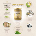 Mellona Raw Honey with Matcha 1KG infographic