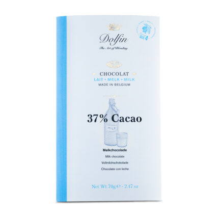 Dolfin Belgian Milk Chocolate Bar 37% Cocoa 70g