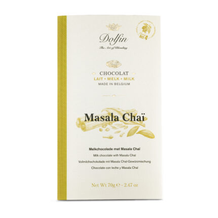DOLFIN Belgian Milk Chocolate Bar with Masala Chai Spices 70g