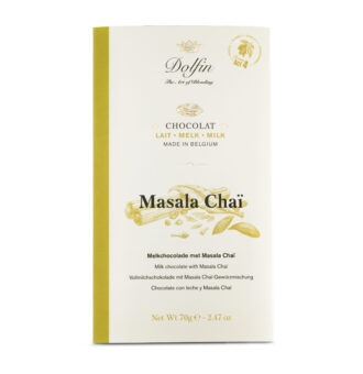 DOLFIN Belgian Milk Chocolate Bar with Masala Chai Spices 70g