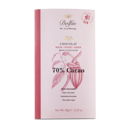 DOLFIN Belgian Dark Chocolate Bar 70% Cacao 70g