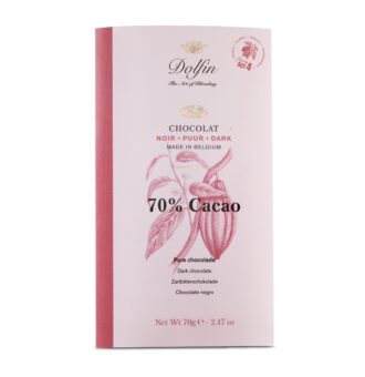 DOLFIN Belgian Dark Chocolate Bar 70% Cacao 70g