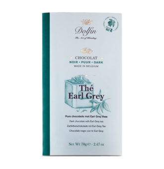 DOLFIN Belgian chocolate bar with earl grey tea 70g
