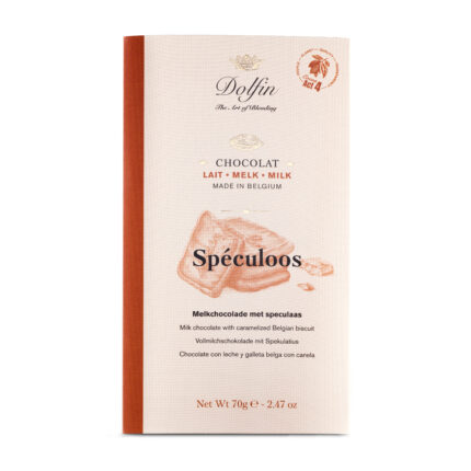 DOLFIN Belgian milk chocolate bar with speculoos 70g