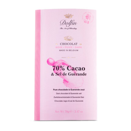 DOLFIN Belgian dark chocolate bar with sea salt 70g