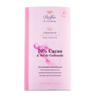 DOLFIN Belgian dark chocolate bar with sea salt 70g