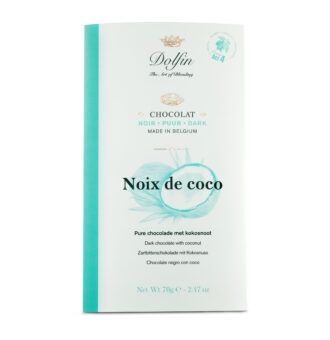 DOLFIN Belgian dark chocolate bar with coconut 70g