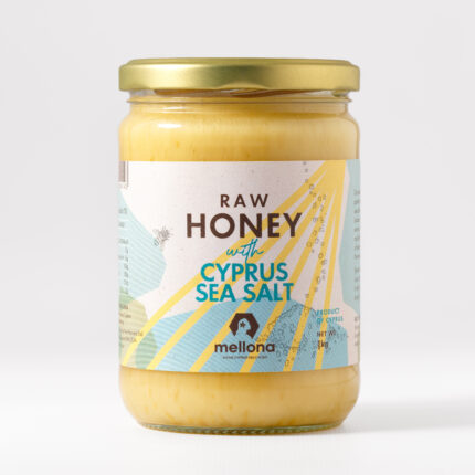 Mellona raw honey with Cyprus sea salt 1kg