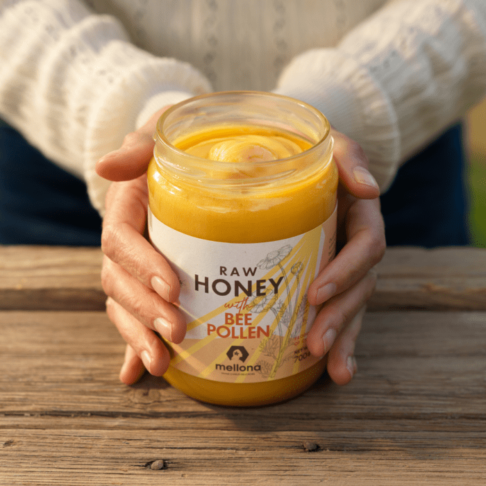 Mellona Raw Honey with Pollen 1kg