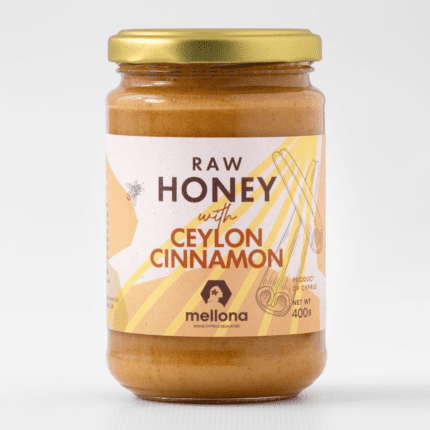 Mellona Raw Honey with Ceylon Cinnamon 400g